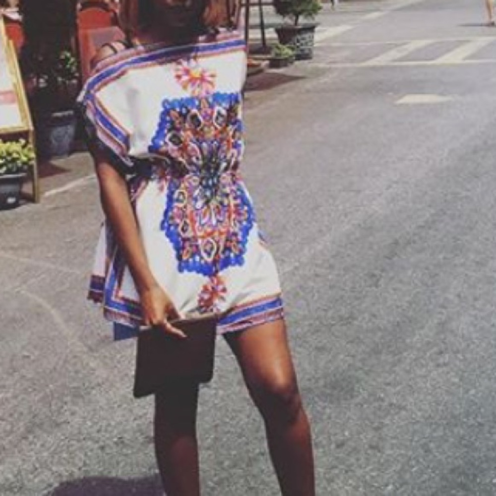 Brightly Patterned blouse/Dress